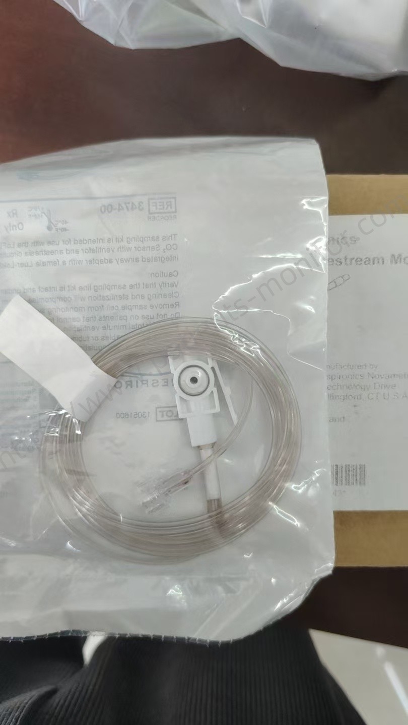 LoFlo ETCO2 Sidestream Sampling Line Kit CO2 Sensor 3474-00 with Male Luer Single Patient Use Disposable