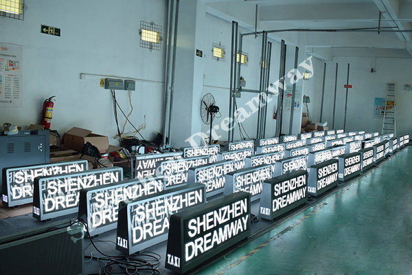 outdoor led screen for taxi top 