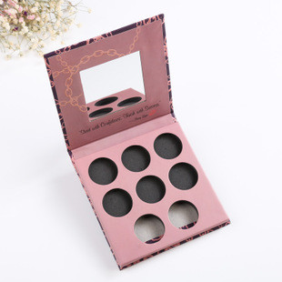 Custom Luxurious Cosmetic Eye shadow Packaging Box with Satin Lining Options