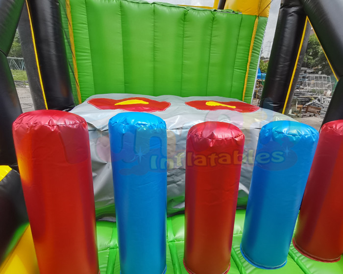 0.55mm PVC Tarpaulin Inflatable Obstacle Course For Advertisement
