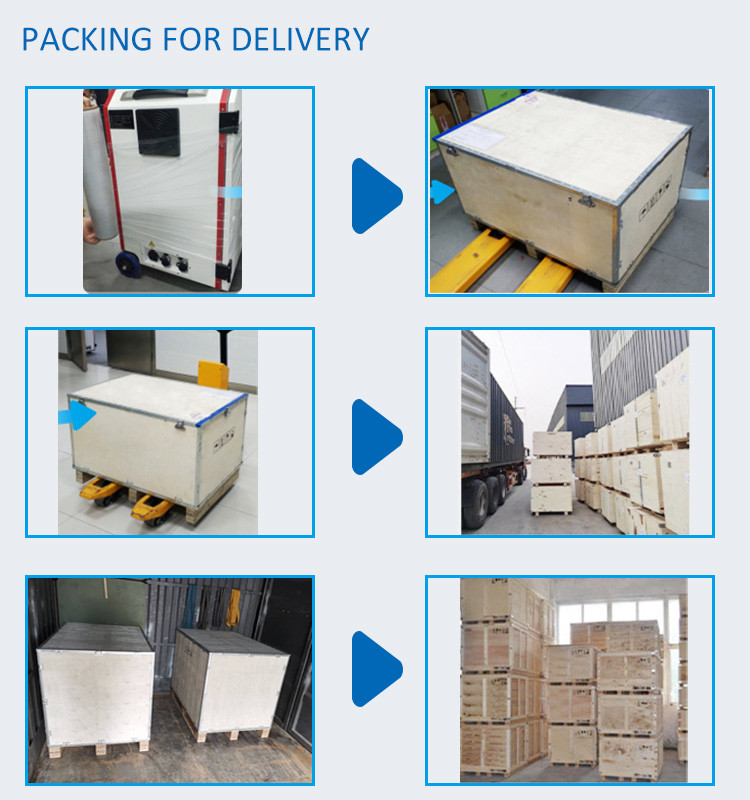 Air Cooling Laser Cleaning Rust Machine 200w 100w MOPA Pulsed Fiber Laser