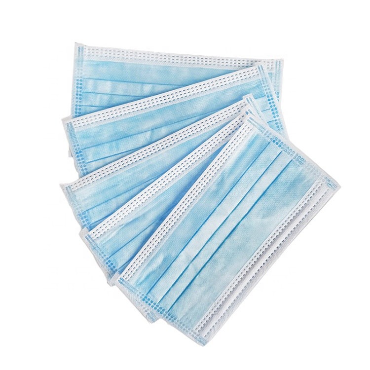 Antibacterial Disposable 3 Ply Face Mask With Fda Certificatons Eco Friendly