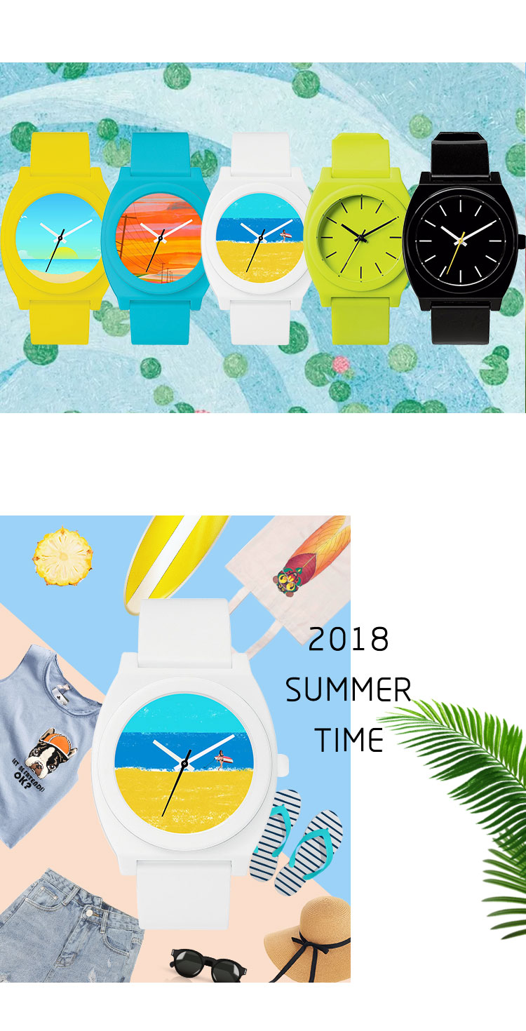 OEM ODM Supported Plastic Quartz Watch Easy To Clean Up For Festival Gift