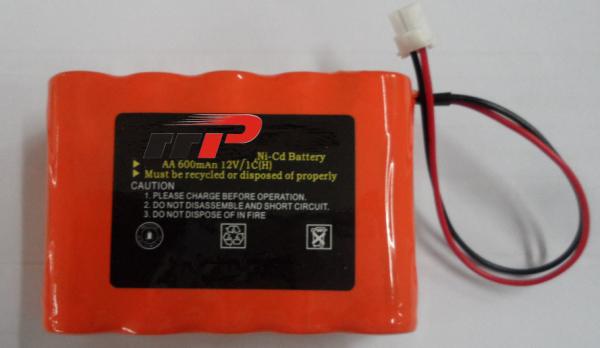 12V 600mAh aa nicd battery , ni cd rechargeable batteries KS KFI Emergency