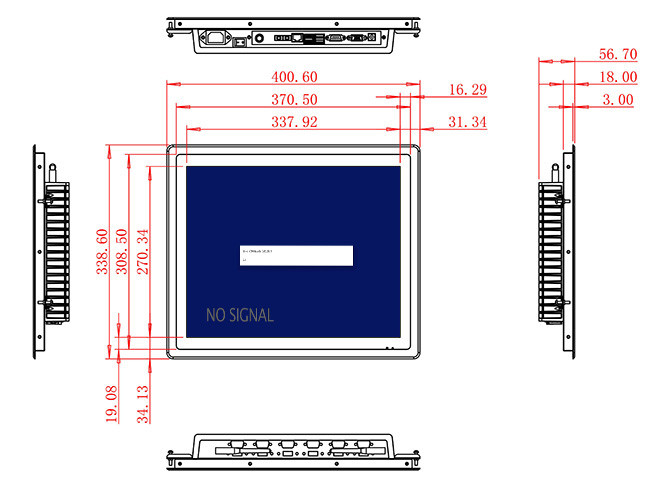 17-Inch Precision Monitor for Industrial Automation and Security Systems