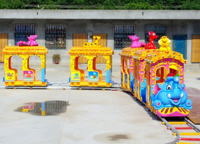 elephant mini track train electric outdoor amusement park ride elephant train for sale