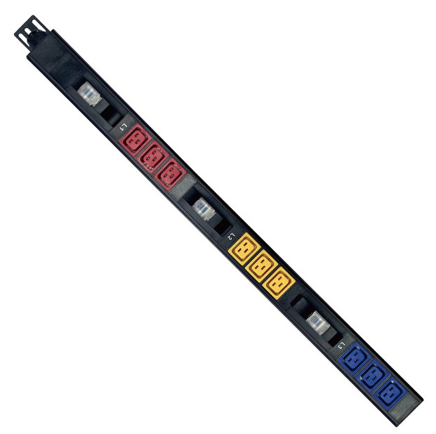 3phase 415v/240v 18port 24port C19 PDU with Individual breaker mining PDU