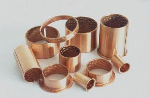 Buy cheap Straight / Flanged Wrapped Bronze Bushings CuSn8P CuSn6.5P Bronze Material product