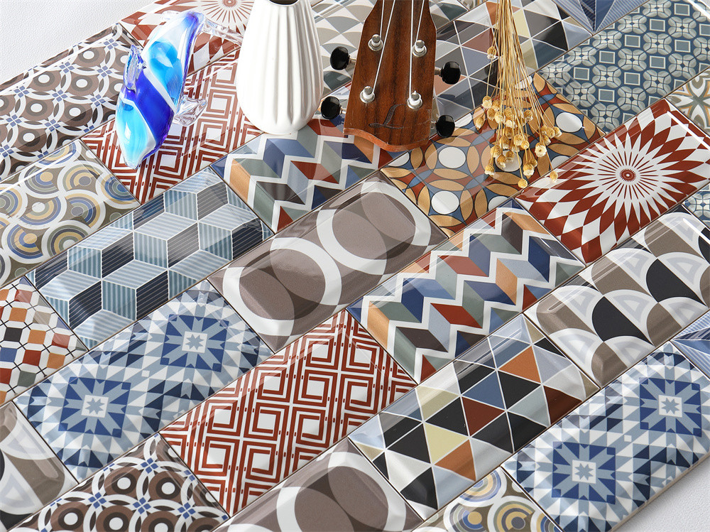 Artistic Bread Tiles,Modern Ceramic Wall Tiles 75x152mm For Wall Design And Dining Room
