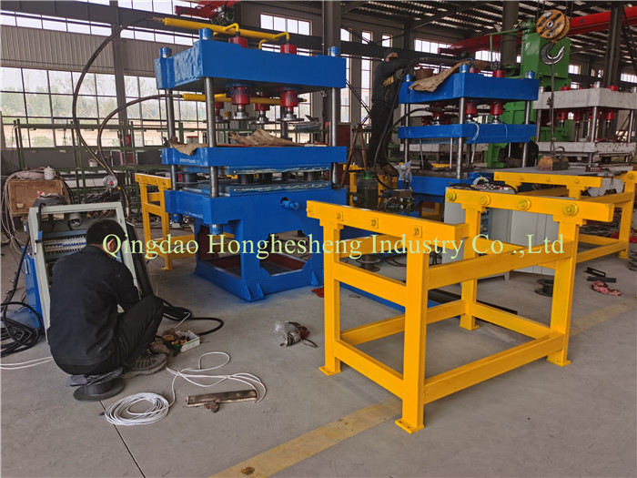 Rubber Floor Tile Making Machine Rubber Tile Vulcanizing Press Machine For Moulding