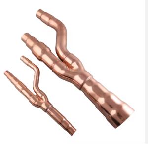 Buy cheap Copper Branch Pipe for VRF VRV Systems 150mm to 400mm Custom Length 22T 33T 72T 73T 75T product