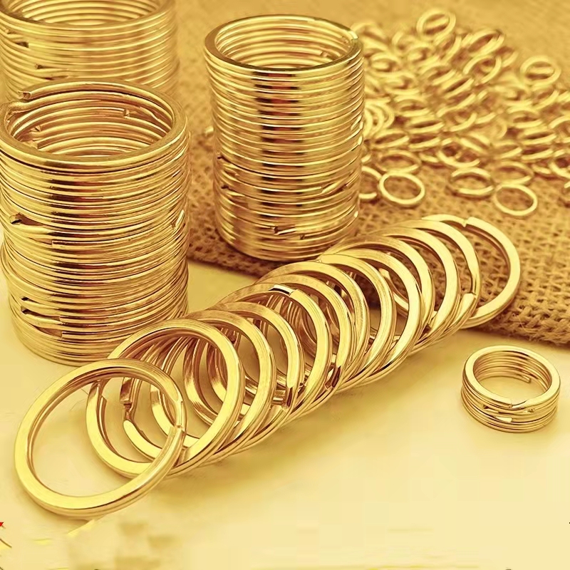 Zinc Alloy Gold Plated Key Rings Holder Anti Corrosion Antirust ISO9001