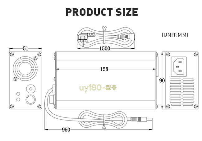 14.6V 8A AC To DC Charger Lithium 3s 4s Lifepo4 Charger Versatile
