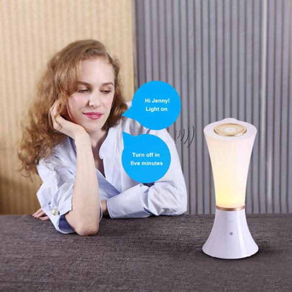 Via Voice Control Kids Led Desk Light Portable Brightness Adjustable Led Lamp