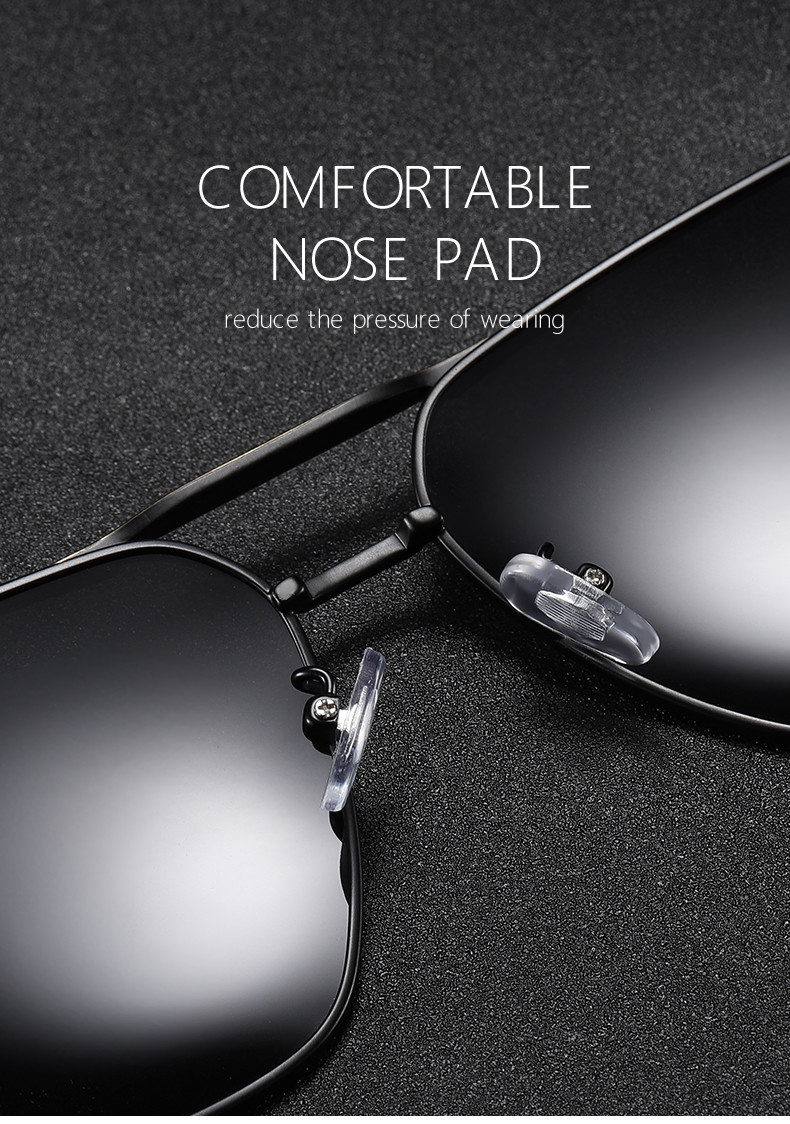 Men Polarized HD Drive Retro Pilot Sunglasses Anti Glare Goggles Ultralight Frame