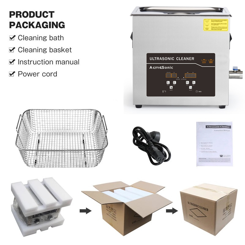 Industrial Ultrasonic Digital Cleaner For Hardware Tools 4.5 Liters