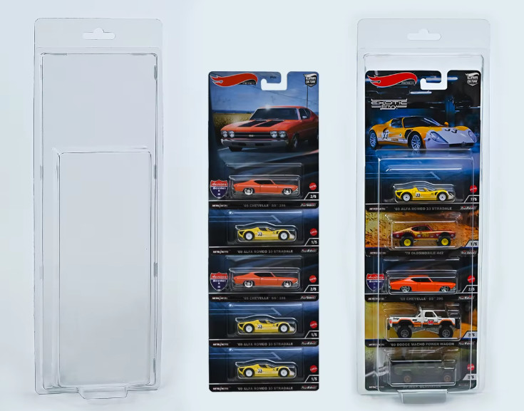 Custom Plastic Pet Clear Blister Disposable Clamshell Packaging Action Figure Display Case Protector Blister Clamshell For 3.5 In Loose Action Figures