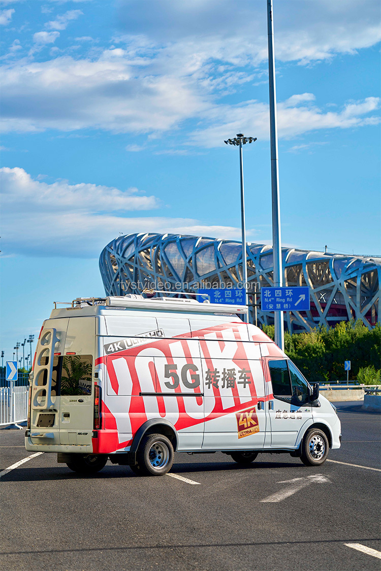 Customization OBV Outdoor Van for TV Station Broadcast Company Breaking News Broadcasting