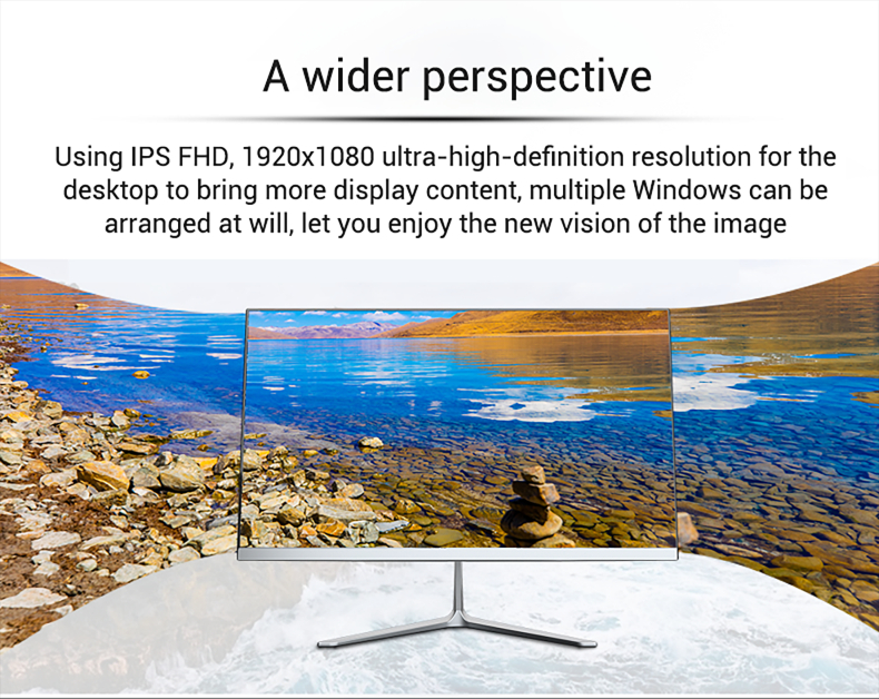 10ms Response Time Oem 21.5inch Desktop Computer All In One Pc Computer Laptop For Work/game