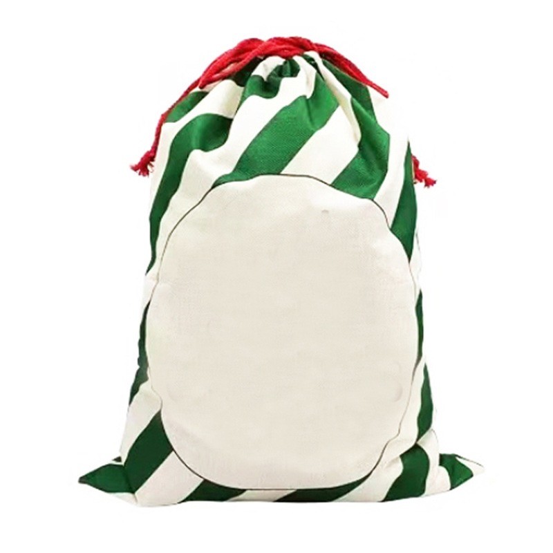 DIY Big Size Linen Drawstring Sublimation Bag For Photo Transfer Printing