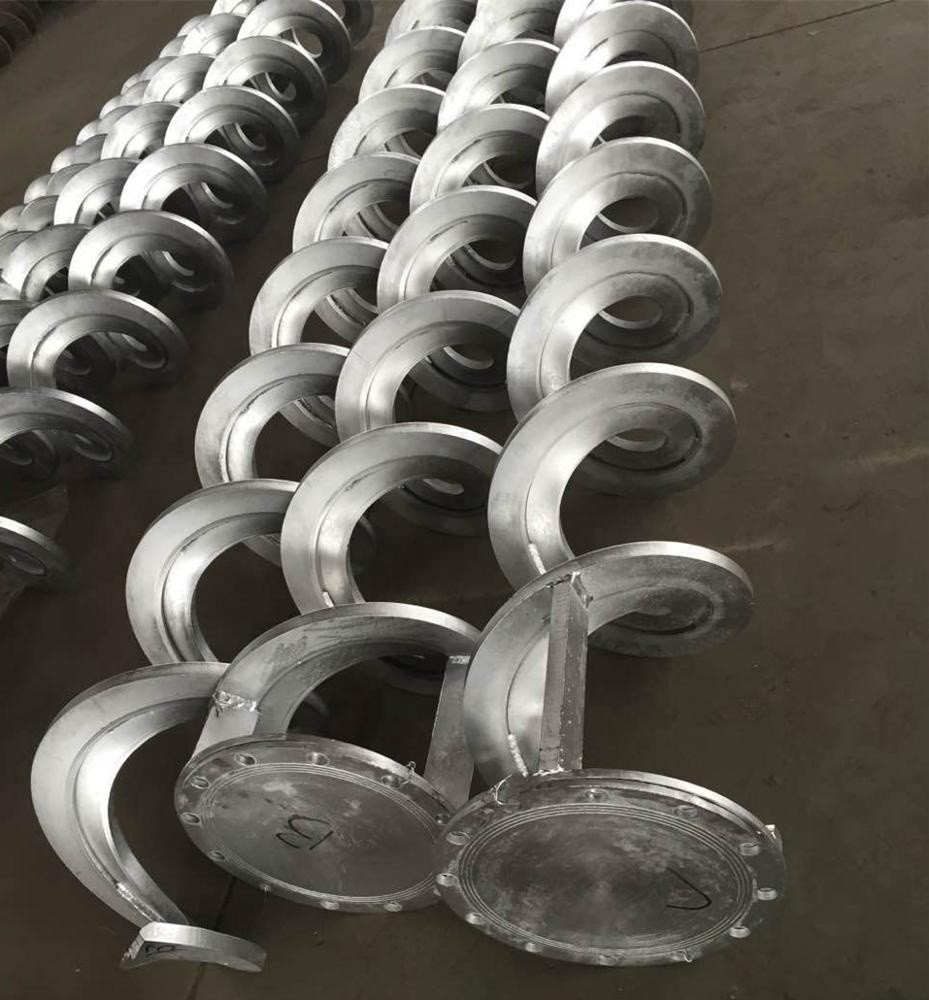 Pile Shaftless Spiral Blade Auger Augering Fabrication Auger Flight