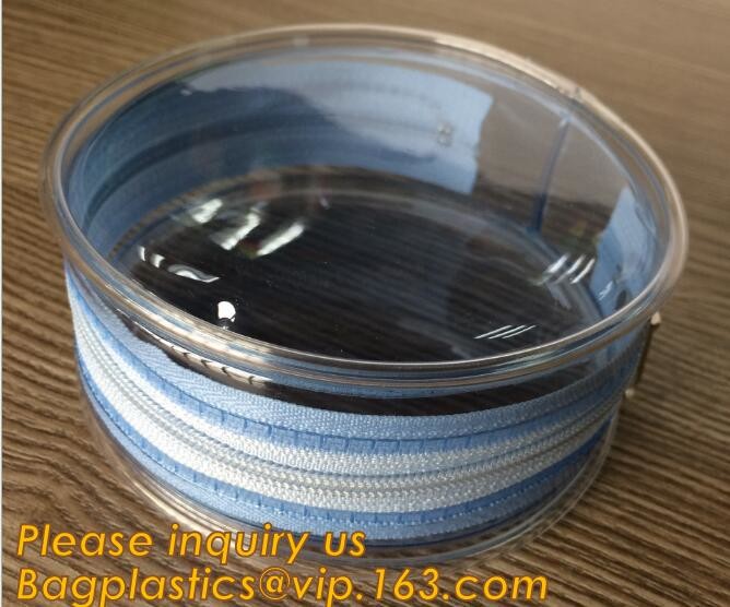 Factory Custom made Environmental PVC clear packaging toy storage handle bag,plastic tote packaging bag with handles fro