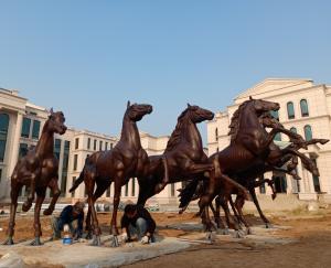 China Garden bronze horse sculptures metal horse statues,casting bronze statues, China sculpture supplier on sale