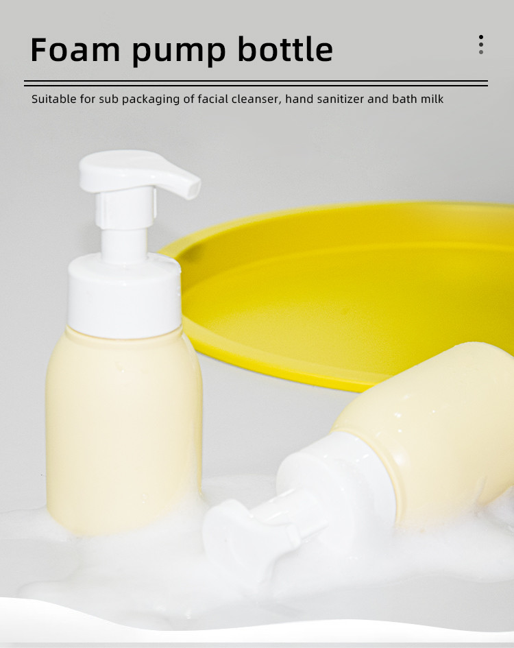 Iso Approved 200ml Foam Hand Sanitizer Bottle Soft Touch Packaging