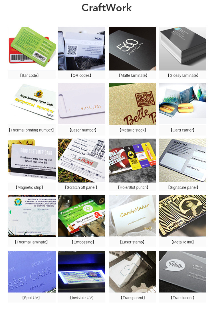 RFID Contactless PLA Smart Card Friendly Marterial for Packing And Access Control