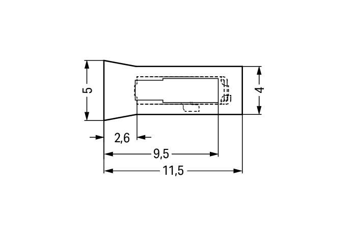 Needle Spacing 6.5mm SMD LED Connector Chrome Nickel Spring Steel