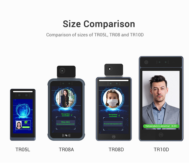 Multichannel Non Contact Temperature Scanner , Android AI Thermal Camera Access Control