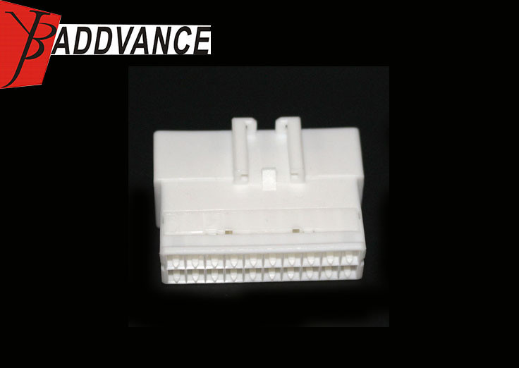 20 Pin Pbt Gf30 Male Electrical Connector Types White Color For Auto