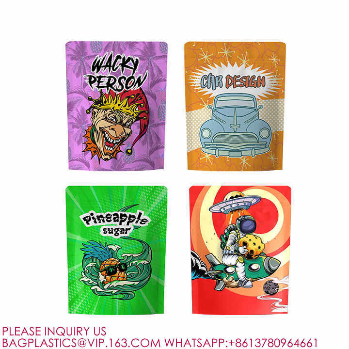 Tamper Evident Pinch And Slide Exit Matte Mylar Bags, Smell Proof, Pouch Exit Packages