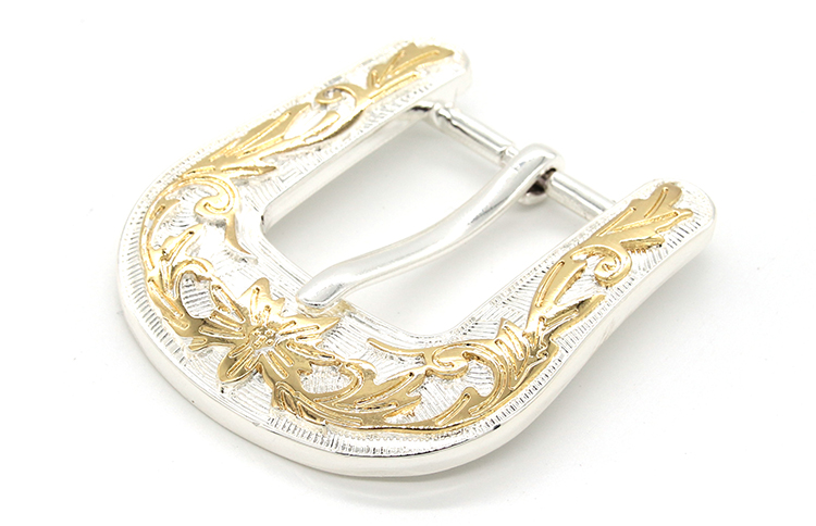Wenzhou KML New Design Popular Classic Vintage Shiny Zinc Alloy 2 Color Pin Belt Buckle