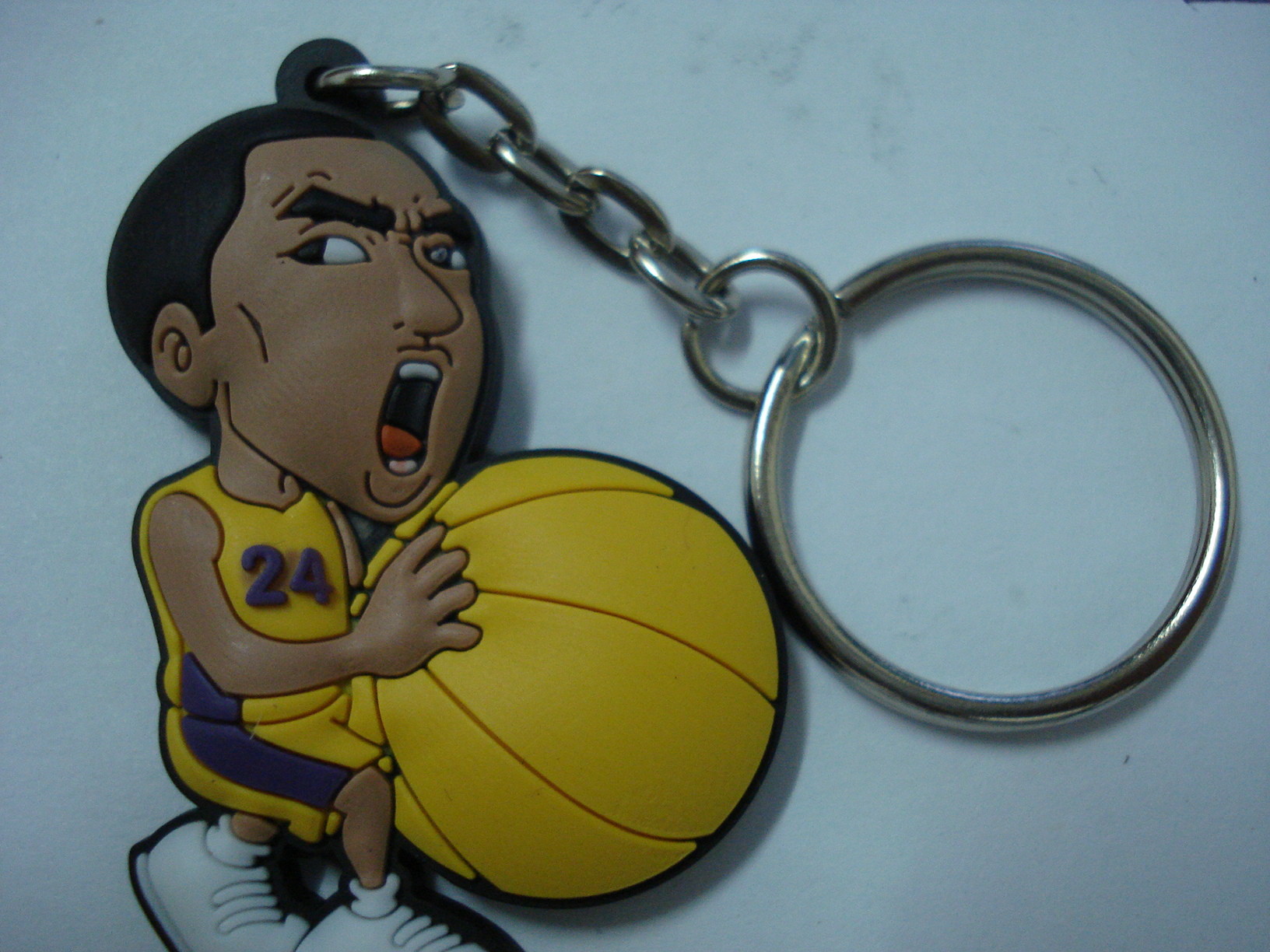 2D Personalized Rubber Keychains , Custom Keychains For Business