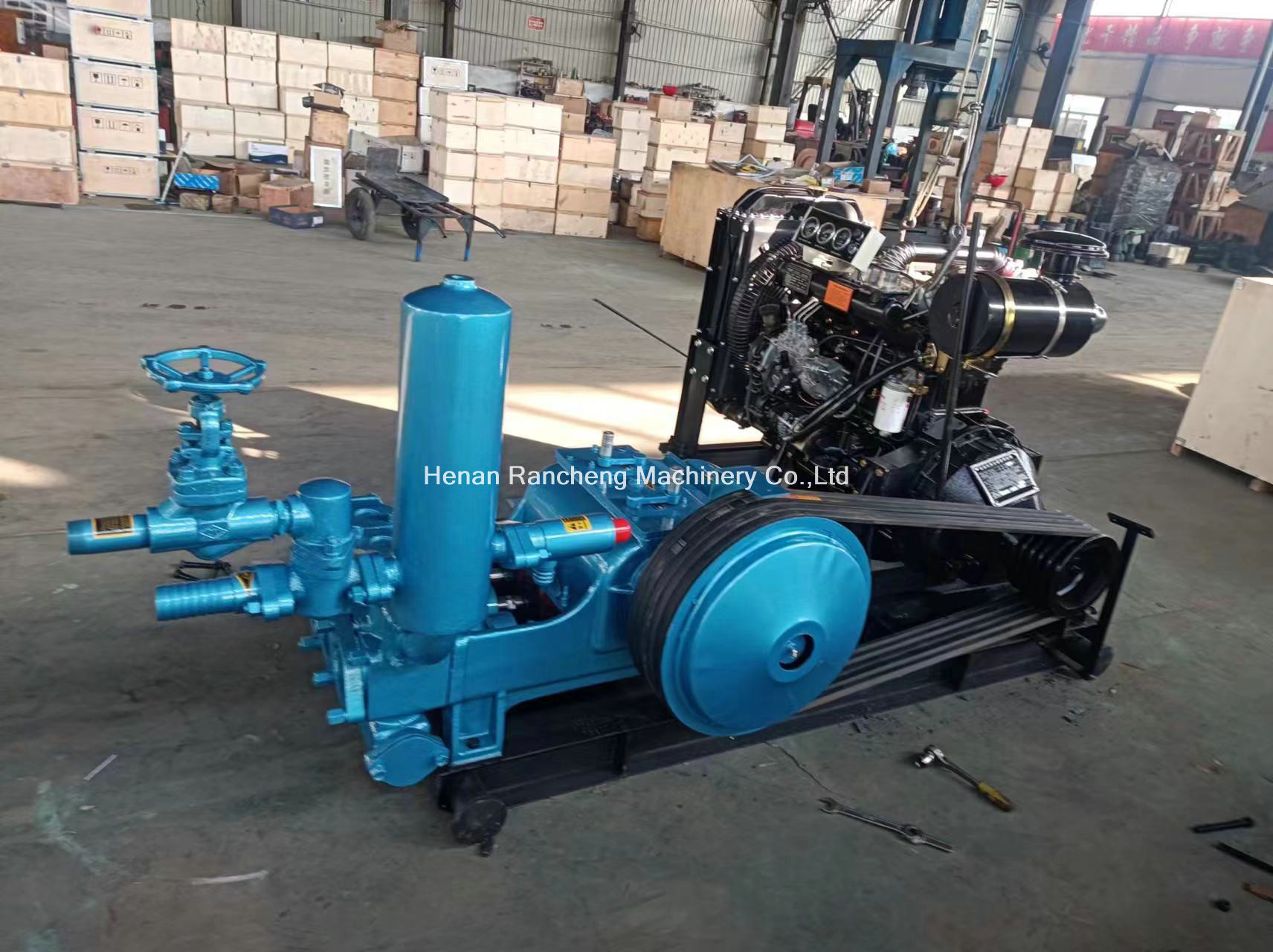 Multi Functional Drilling Mud Pump 90KW Power 66mm Stroke 260mm Cylinder Diameter