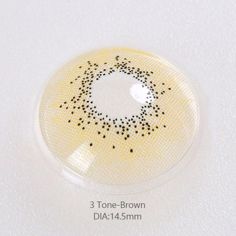 Realistic Natural Colored Kiwi Green Contact Lens Non Prescription 14.2