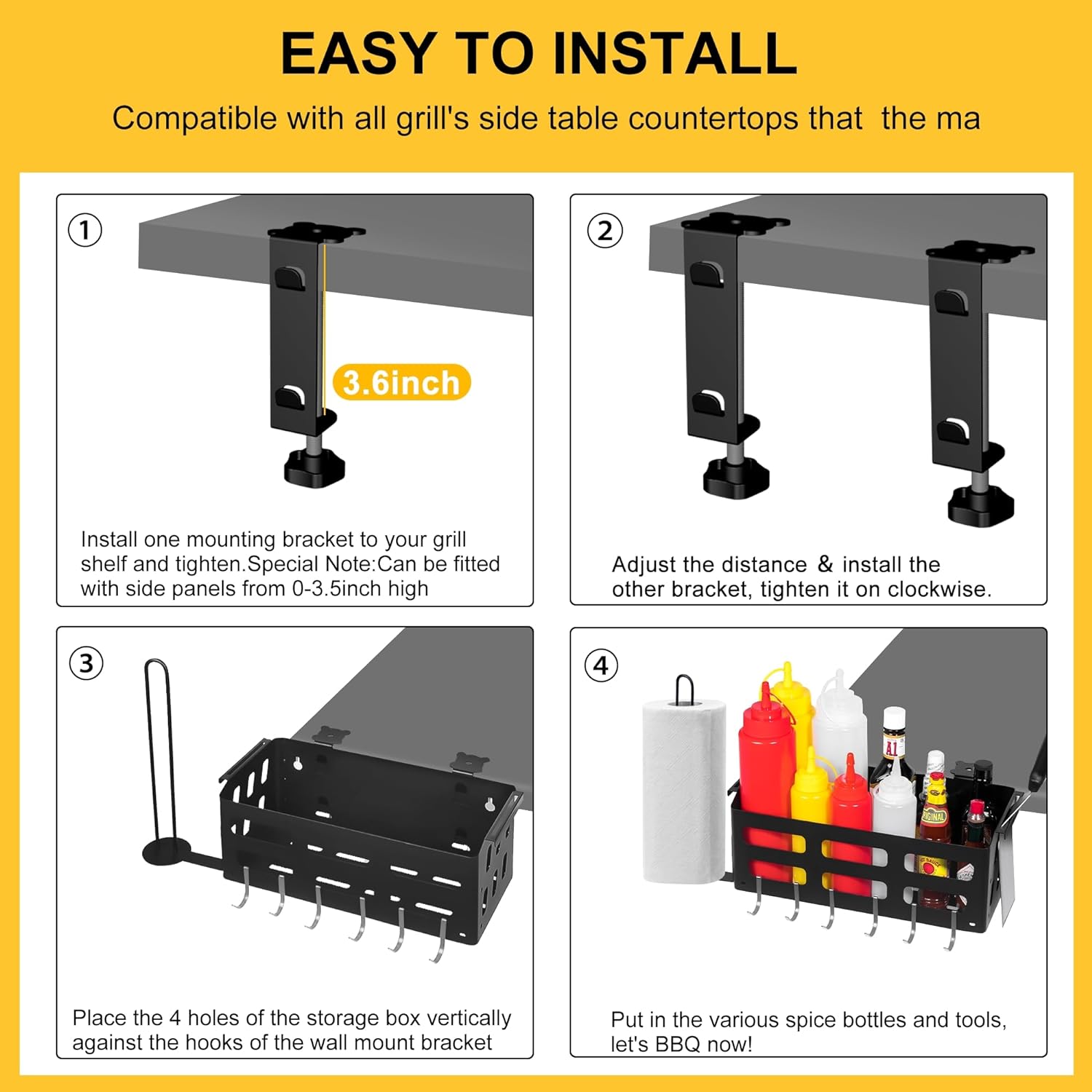 Grilling Companion Blackstone Griddle Caddy with Anti-Rust Plus and Paper Towel Holder