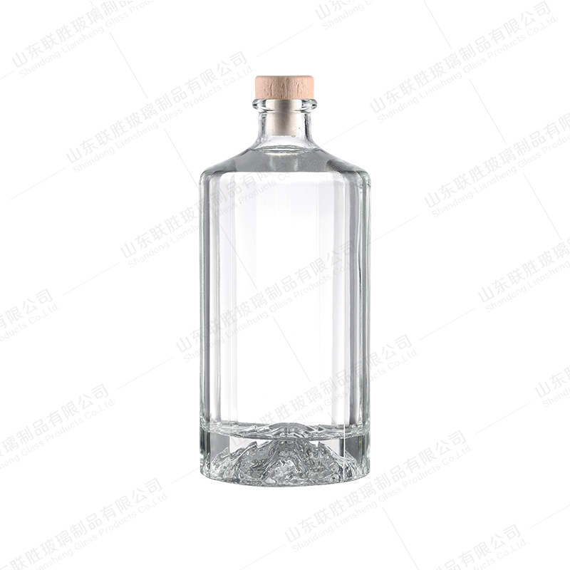 500ml 700ml 750ml Healthy Lead-free Glass Empty Vodka Glass Wine Bottle for Beverage