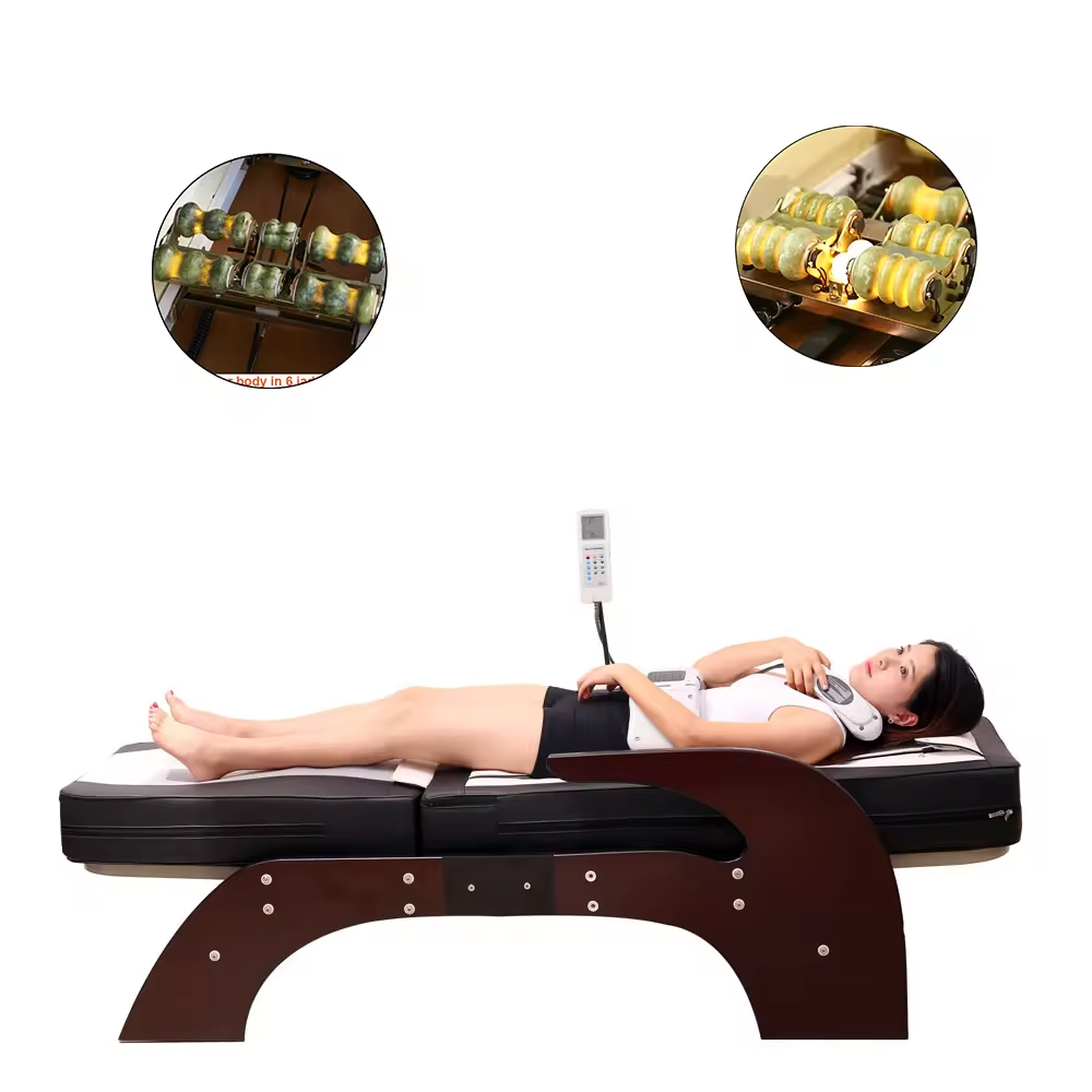 Salon Furniture New Arrival Nugar Best Infrared Jade Stone Heating Therapy Spa Beauty Thermal Massage Bed