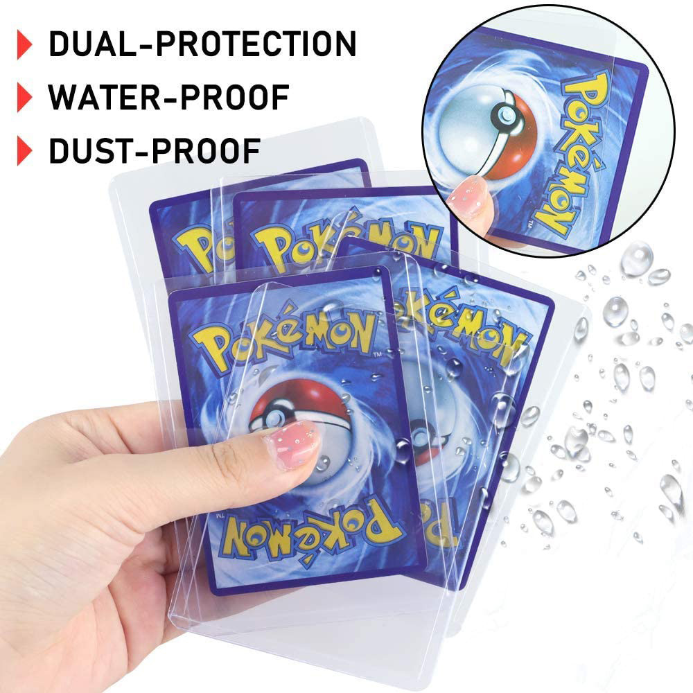 Clear Credit Card Trading Card Sleeve 50 Pages Silk Screen Printing