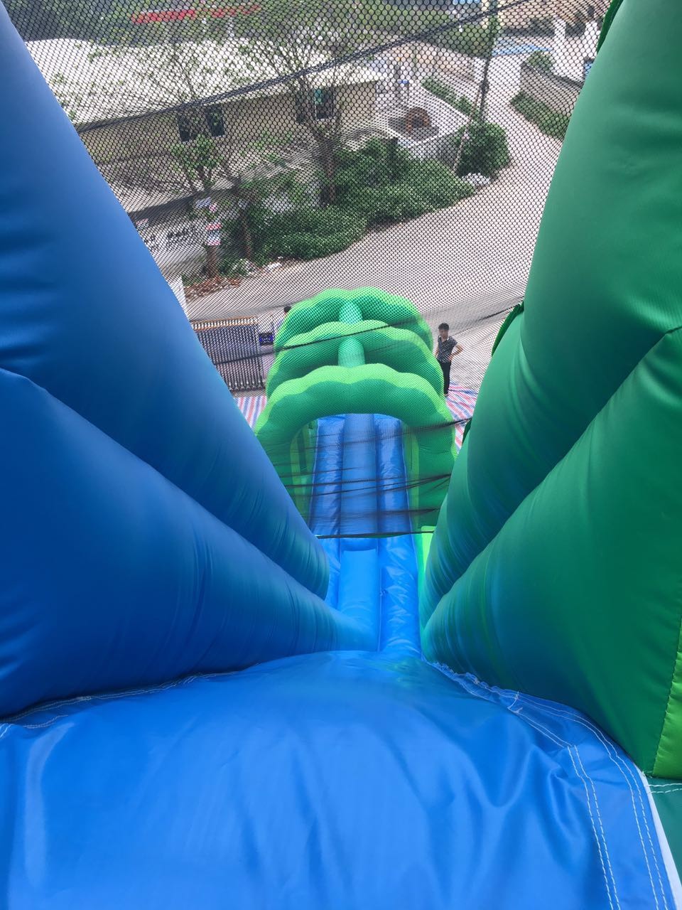 Giant Water Slide Inflatable Commercial Inflatable Water Slide with Pool