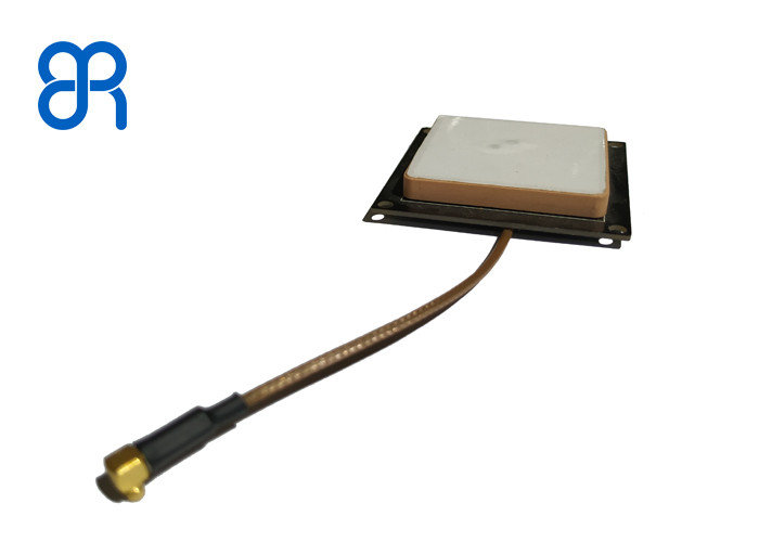 2dBic RFID Handheld UHF Reader Antenna White Color With SMA Connector