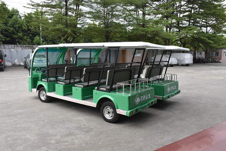 High Speed Electric Sightseeing Car / Electric Shuttle Bus For Railway Station