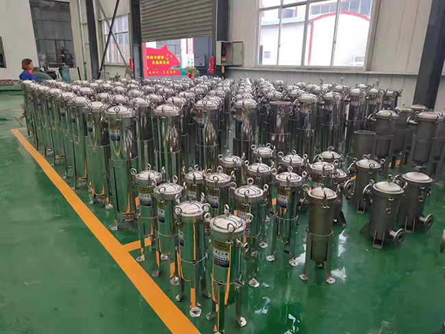 4 Inch Multi Bag Filter Housing Vessel Chemical Industry Inlet Outlet Dia DN50