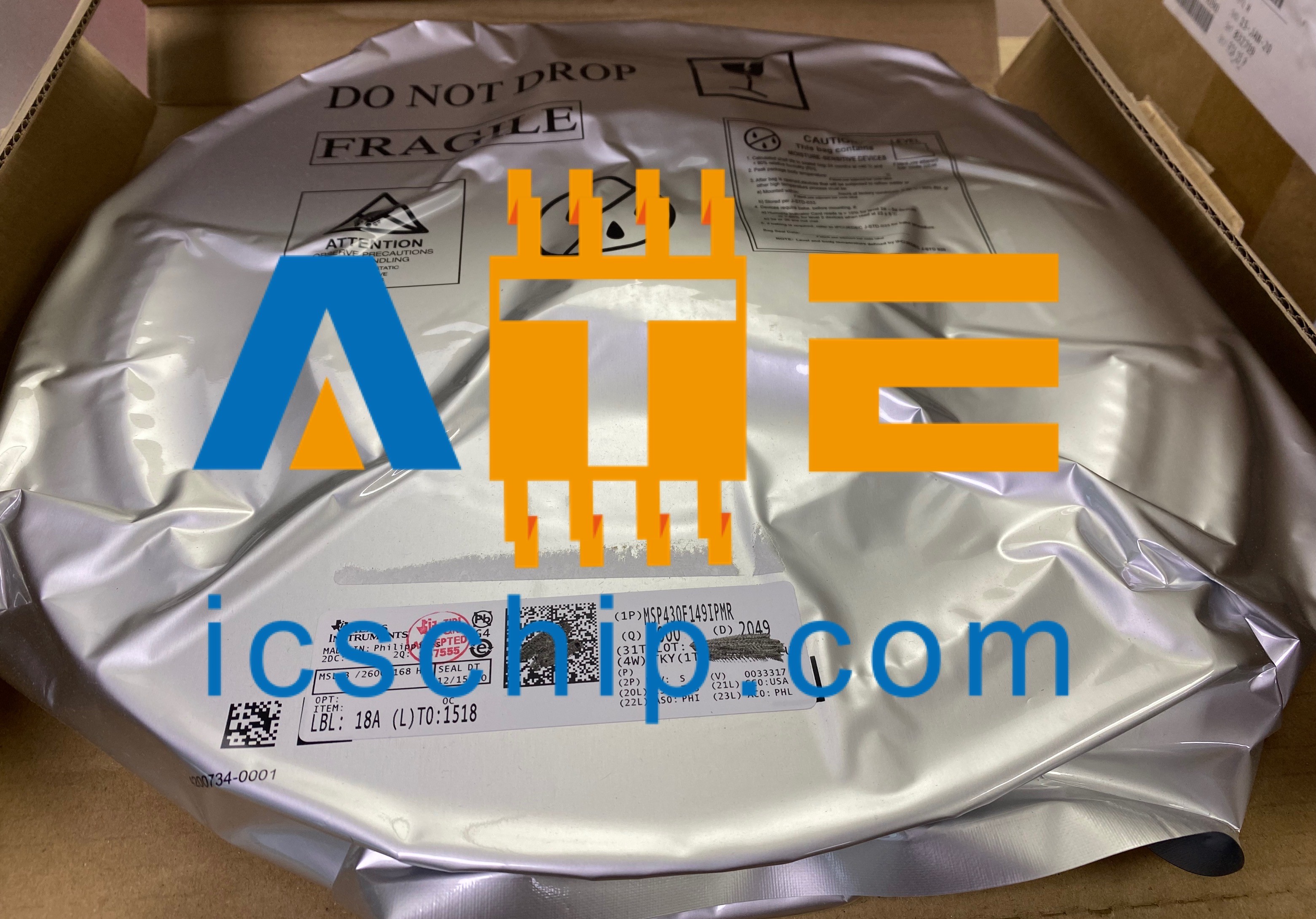 MSP430F149IPMR 16-Bit 8MHz 60KB MSP430 series Microcontroller IC Texas Instruments MCU
