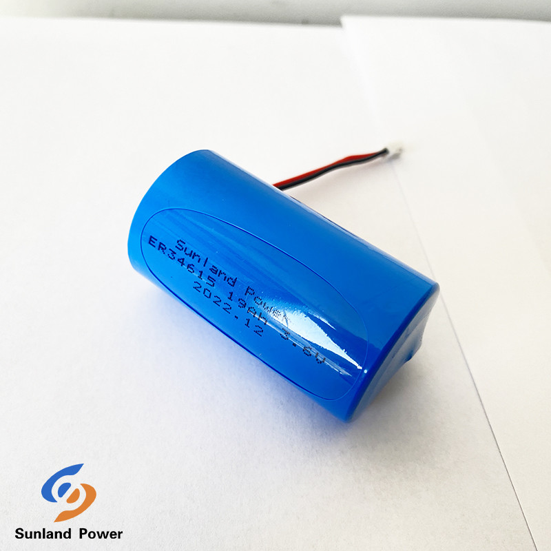 Non Rechargeable Wide Temperature 3.6V ER34615 19000mAh LiSOCl2 Battery For City Bike Smart Lock
