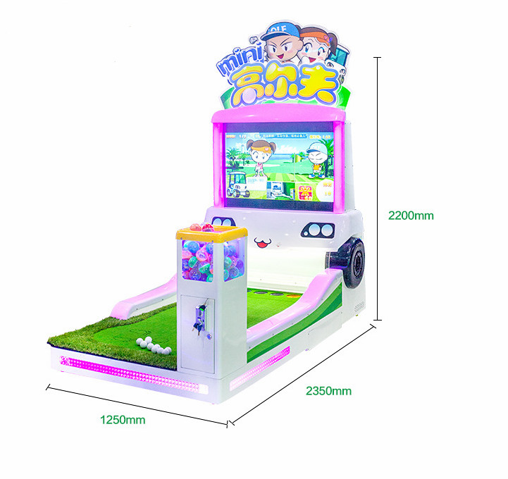 Indoor Crazy Mini Golf Kids Arcade Machine For Amusement Center 500 W Power