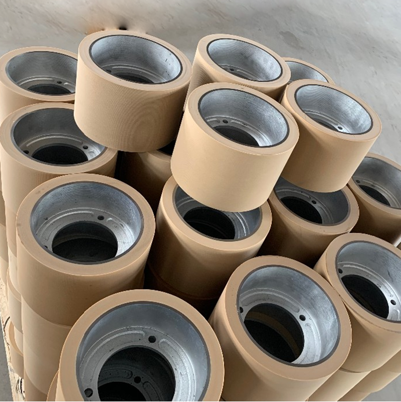 Customized 6" inch Silicone Coated Nip Rice Mill Huller Rubber Roller for Home