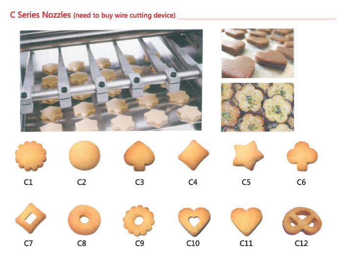 Commercial Butter Cookie Cup Cake Depositor 3KW For Snack Food Factory